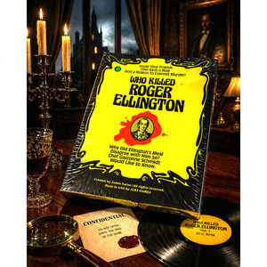 Vintage NEW 1982 Who Killed Roger Ellington? Sealed Murder Mystery Game Record